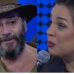 Almir Sater e Isabel Teixeira - Crédito: Reprodução/ TV Globo