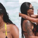 Ludmilla e Brunna Gonçalves exibem corpão em praia do Rio de Janeiro