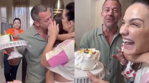 Malvino Salvador derruba bolo de aniversário da filha (Reprodução/Instagram)