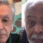 Caetano e GIl falam sobre Gal Costa. Reprodução/Globo