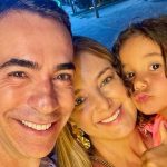 Cesar Tralli com Ticiane Pinheiro e a filha - Reprodução/Instagram