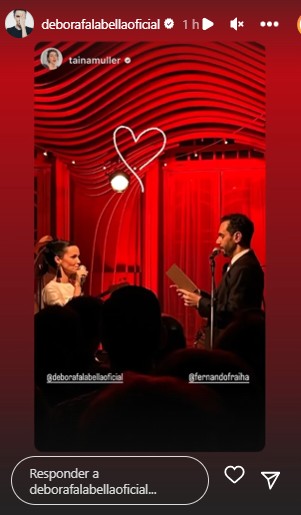 Casamento de Débora Falabella e Fernando Fraiha (Reprodução/Instagram)