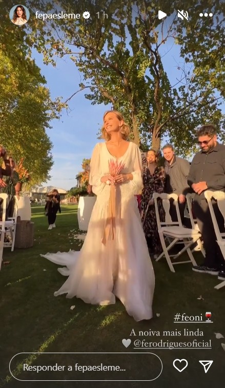 Casamento de Fernanda Rodrigues e Raoni Carneiro (Reprodução/Instagram)