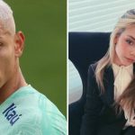 Modelo dá em cima de Richarlison - Crédito: Reprodução/ Instagram