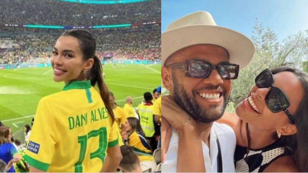 Daniel Alves e esposa. Reprodução/Instagram