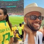 Daniel Alves e esposa. Reprodução/Instagram