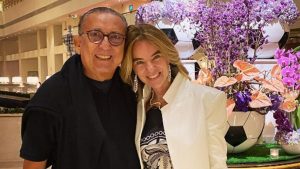 Galvão Bueno e esposa. Reprodução/Instagram