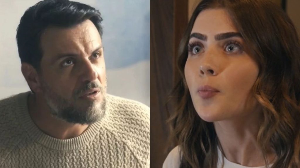 Moretti e Chiara em 'Travessia'. Reprodução/Globo