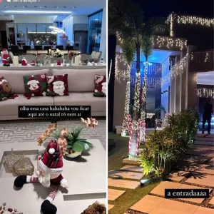 Bianca Andrade, a Boca Rosa, mostra decoração de Natal na casa da mãe — Foto: Reprodução/Instagram