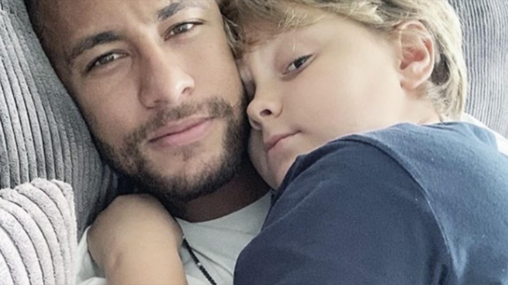 Neymar e filho. Davi Lucca