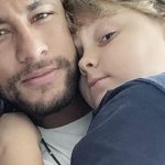 Neymar e filho. Davi Lucca