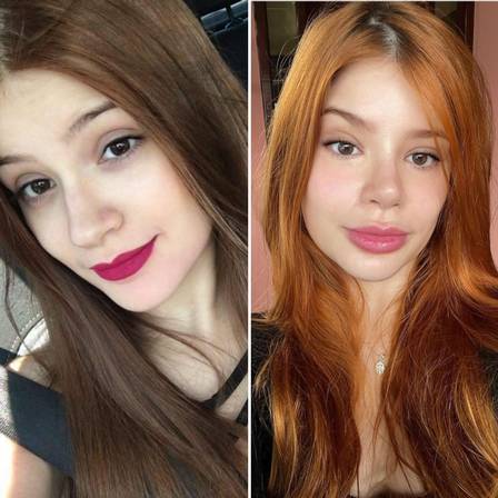 Antes e Depois de Giovanna Leão. (Reprodução/Instagram)