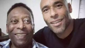 Pelé e o filho Edinho. Reprodução/Instagram
