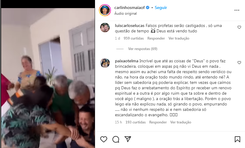 Polêmica Carlinhos Maia. (Reprodução/instagram)