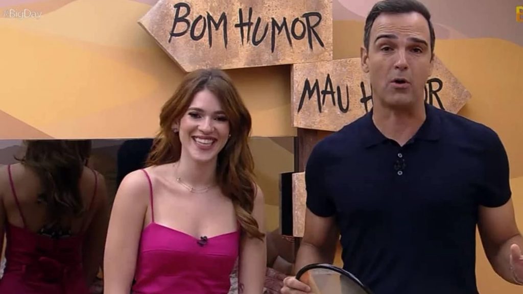 Tadeu Schmidt e Ana Clara - BBB. (Reprodução/TV Globo)