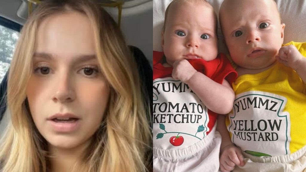 Isabella Scherer e filhos gêmeos, Mel e Bento