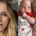 Isabella Scherer e filhos gêmeos, Mel e Bento