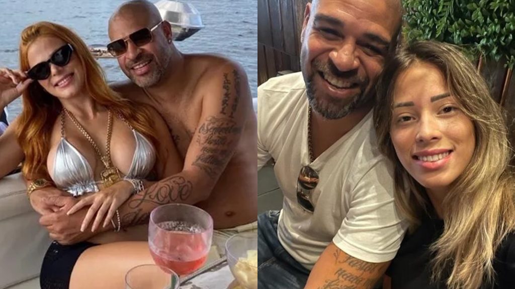 Adriano Imperador surge abraçado com mulher e ex reage nas redes sociais