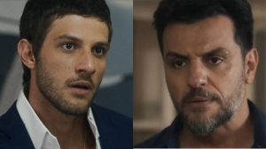 Ari e Moretti em 'Travessia'. Reprodução/TV Globo