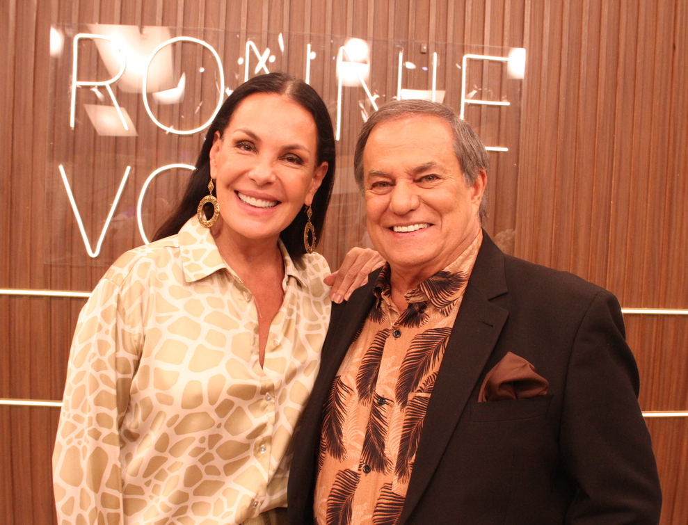 Carolina Ferraz e Ronnie Von