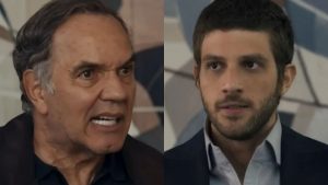 Guerra e Ari em 'Travessia'. Reprodução/TV Globo