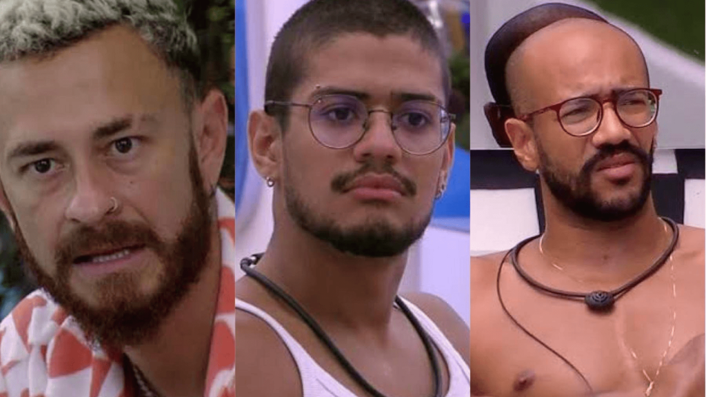 Fred, Gabriel e Ricardo no 'BBB 23'