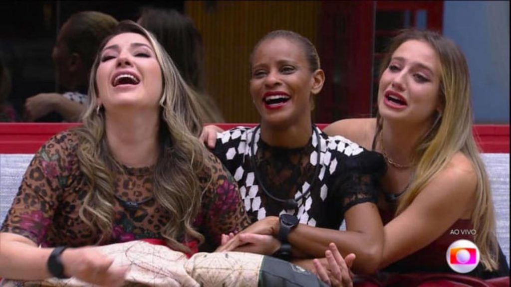 Amanda, Aline e Bruna no 'BBB 23'. Reprodução/Globoplay