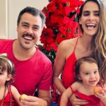 Joaquim Lopes, Marcella Fogaça e as filhas. Reprodução/Instagram