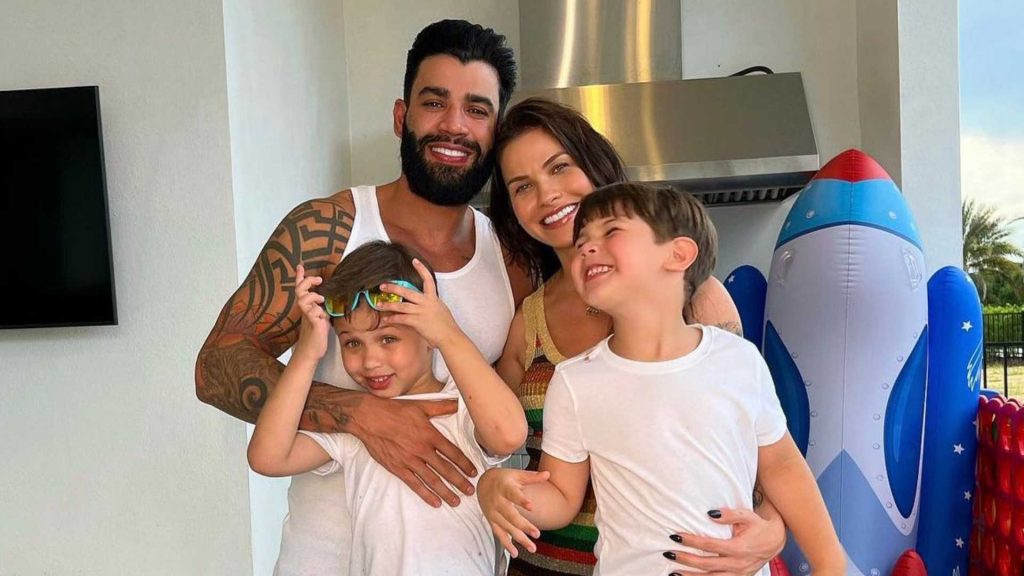 Gusttavo Lima ,Andressa Suita e filhos - Reprodução/Instagram