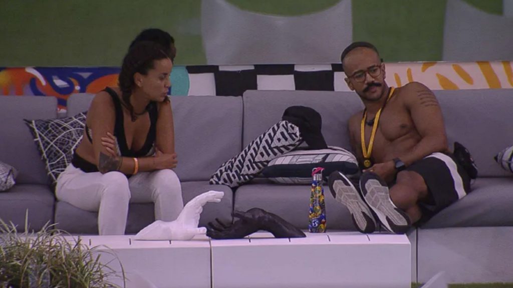 Domitila Barros e Ricardo falam de Cezar no BBB 23 — Foto: Globo