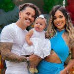 Biel e Tays Reis com a filha, Pietra