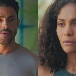 Caio (Cauã Reymond) e Aline (Barbara Reis) em 'Terra e Paixão' - Reprodução/ Globo