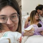 Viih Tube e Eliezer com a filha, Lua