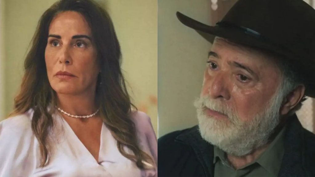 Irene e Antonio em 'Terra e Paixão'. Reprodução/Globo