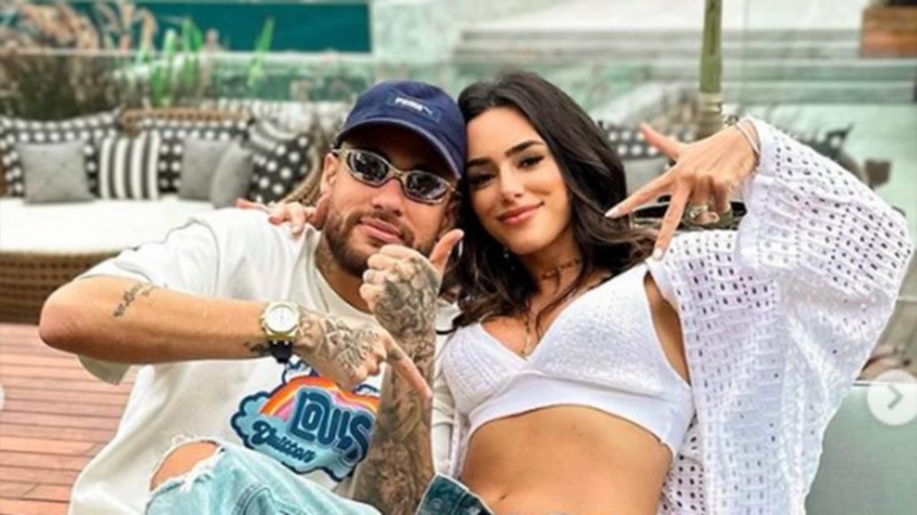 Neymar se empolga e deixa nome de filha com Bruna Biancardi vazar. Foto: Reprodução/Instagram