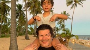 Paulo Ricardo e seu filho Luis Eduardo Reprodução/Instagram