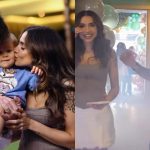 Paula Amorim e Breno Simões com o filho, Theo