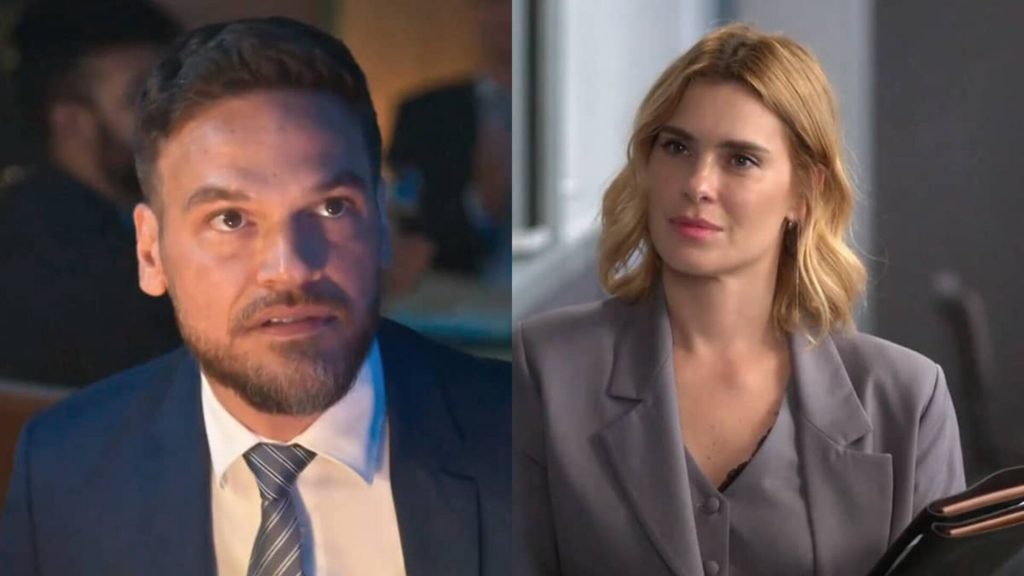 Theo (Emilio Dantas) e Lumiar (Carolina Dieckmann) em 'Vai na Fé'