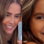 Filha de Deborah Secco se inspira na mãe e passa a tesoura no cabelo. Foto: Reprodução/Instagram