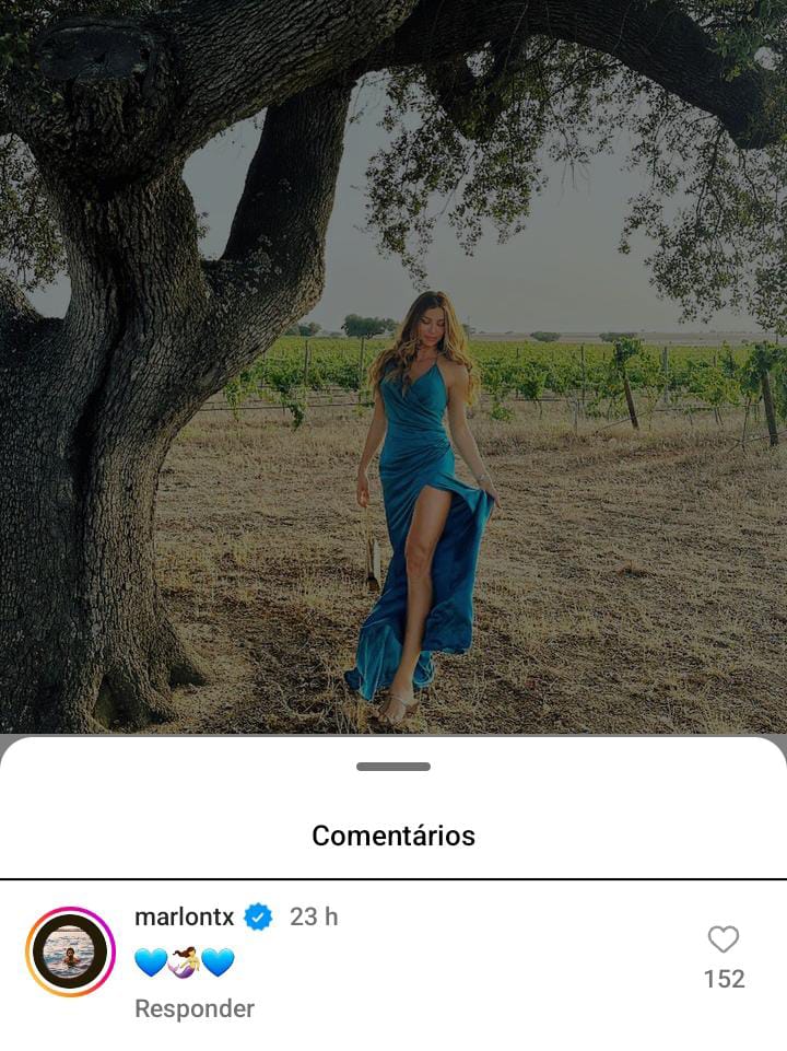 Marlon Teixeira comenta post de Grazi Massafera (Reprodução/Instagram)