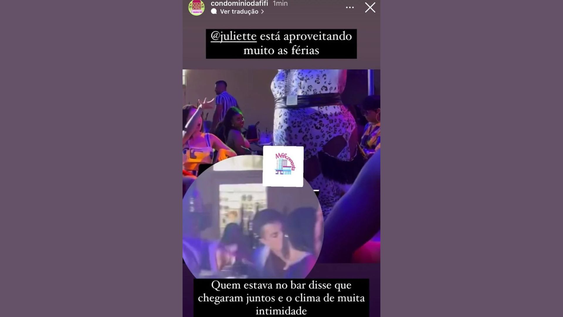 Flagra de Juliette com homem misterioso - Reprodução/Instagram