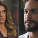 Irene e Luigi em 'Terra e Paixão'. Reprodução/TV Globo