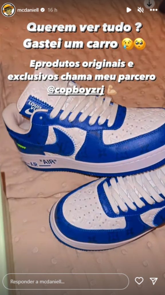 Story de MC Daniel. Reprodução/Instagram