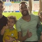 Vinicius Martinez, Valentin, Neymar e Davi Lucca (Reprodução)