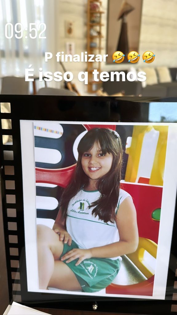 Virginia Fonseca na infância. Reprodução/Instagram