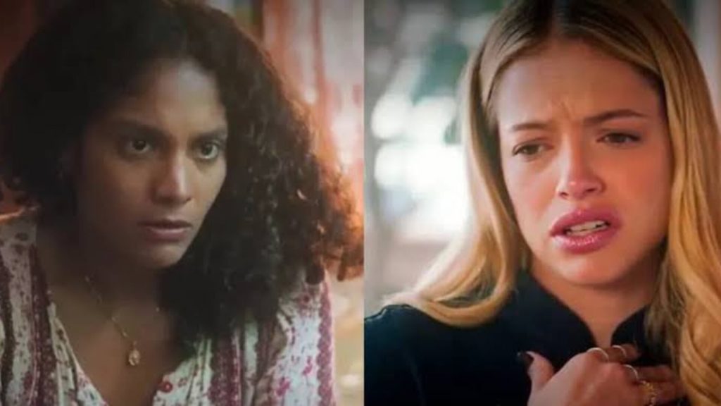 Aline (Barbara Reis) e Graça (Agatha Moreira) em 'Terra e Paixão'