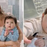 Influenciadora Christine Tran Ferguson e filho, Asher