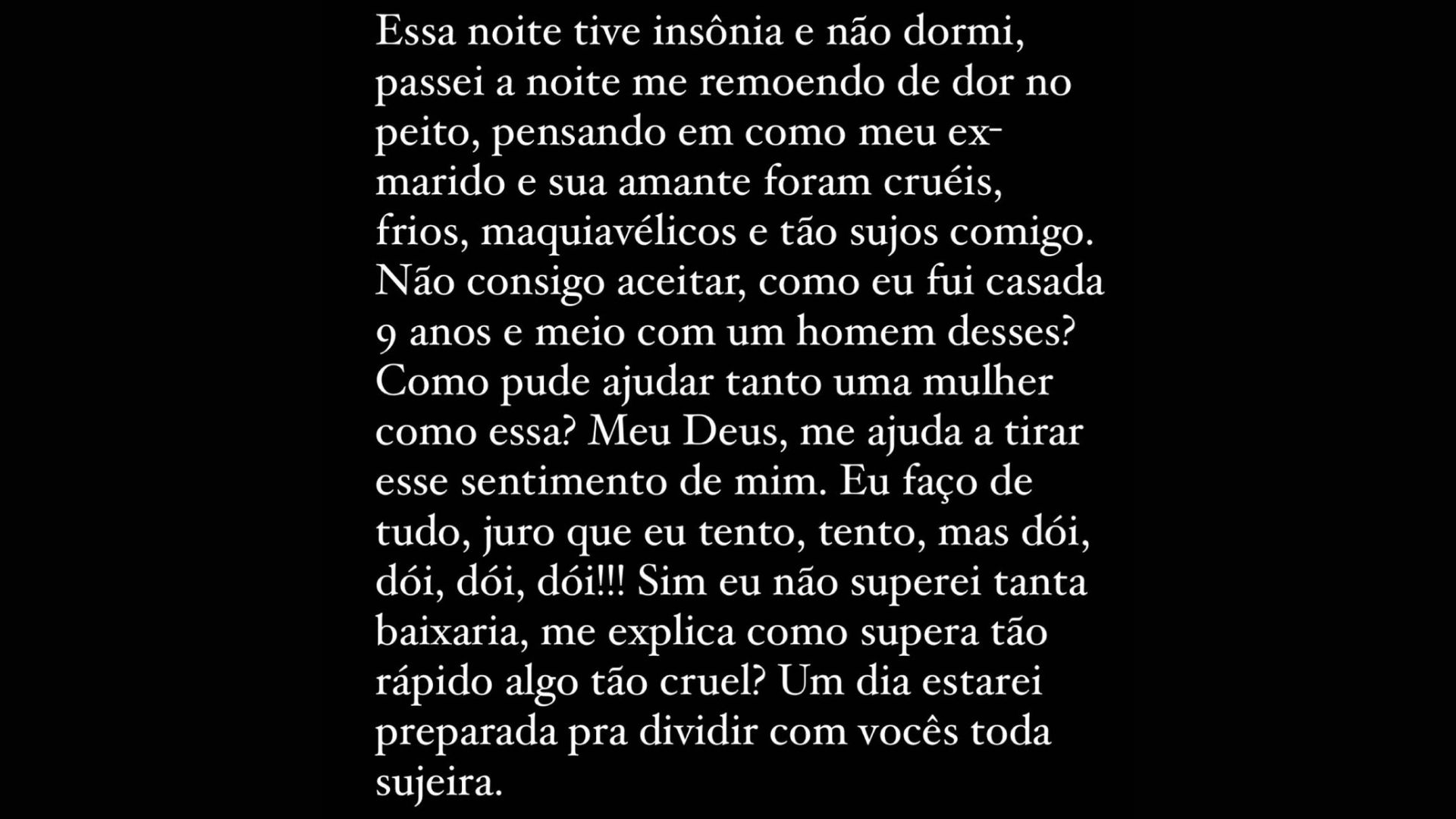 Desabafo de Preta Gil - Reprodução/Instagram