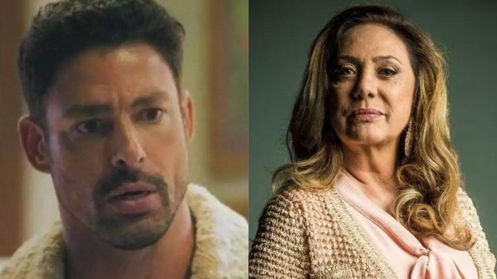 agatha (eliane giardini) e caio (cauã reymond) em 'Terra e Paixão'