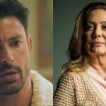 agatha (eliane giardini) e caio (cauã reymond) em 'Terra e Paixão'